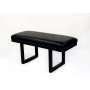 Ławka Pufa Tapicerowana Siedzisko Gładkie Czarny Ekoskóra LGM-23 Rozmiary od 50 cm do 200 cm