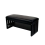 Ławka Pufa Tapicerowana Siedzisko Gładkie Czarny Ekoskóra LGM-24 Rozmiary od 50 cm do 200 cm