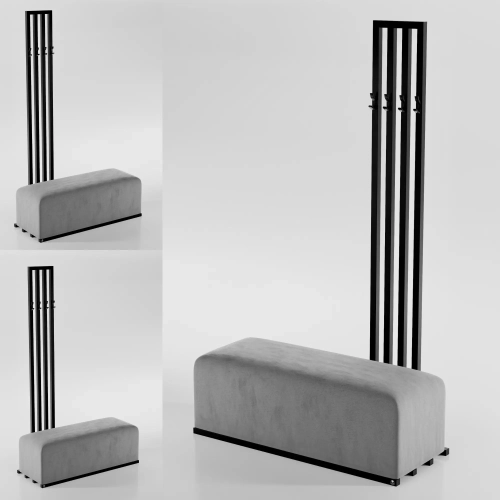 Ławka Tapicerowana z Wieszakiem