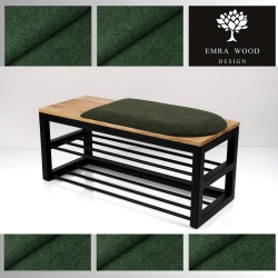 Ławka Tapicerowana Industrialna Tkanina Strong 09 LGM-449 Rozmiary od 45 cm do 200 cm