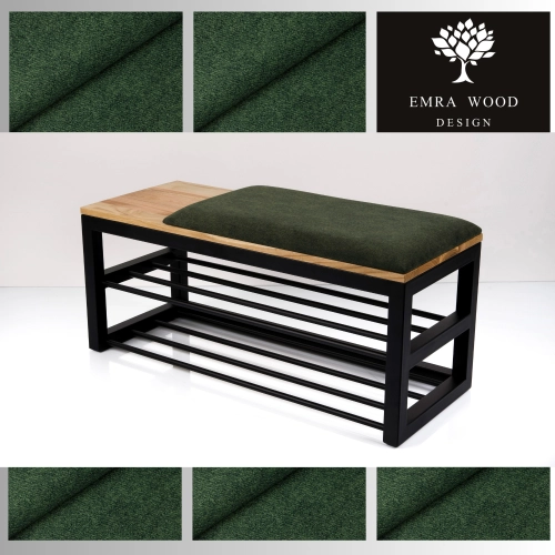 Ławka Tapicerowana Industrialna Tkanina Strong 09 LGM-451 Rozmiary od 45 cm do 200 cm