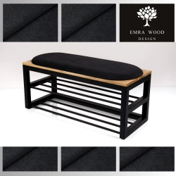 Ławka Tapicerowana Industrialna Tkanina Strong 15 LGM-452 Rozmiary od 45 cm do 200 cm