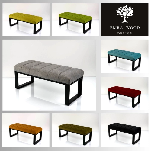 Ławka Tapicerowana Industrialna Tkanina HOLD ME 06  LGM-453 Rozmiary od 45 cm do 200 cm