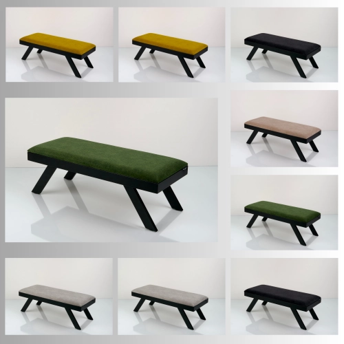 Ławka Tapicerowana Industrialna Tkanina STRONG 15  LGM-457 Rozmiary od 45 cm do 200 cm