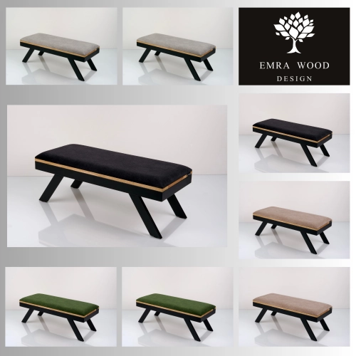 Ławka Tapicerowana Industrialna Tkanina STRONG 15  LGM-458 Rozmiary od 45 cm do 200 cm