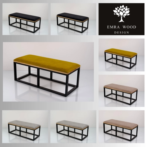 Ławka Tapicerowana Industrialna Tkanina STRONG 07  LGM-459 Rozmiary od 45 cm do 200 cm