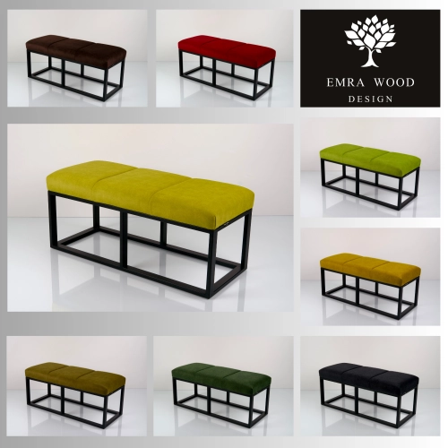 Ławka Tapicerowana Industrialna Tkanina STRONG 09 LGM-463 Rozmiary od 45 cm do 200 cm