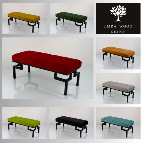 Ławka Tapicerowana Industrialna Tkanina STRONG 07  LGM-465 Rozmiary od 45 cm do 200 cm