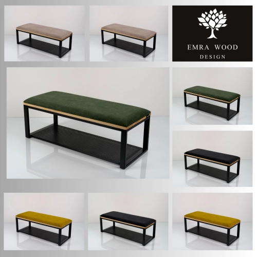 Ławka Tapicerowana Industrialna Kolory Rozmiary  LGM-475 Rozmiary od 45 cm do 200 cm