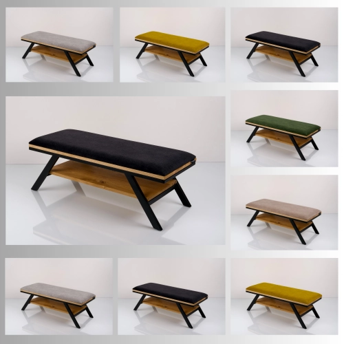 Ławka Tapicerowana Industrialna Kolory Rozmiary  LGM-481 Rozmiary od 45 cm do 200 cm