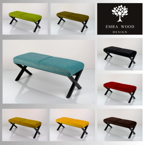 Ławka Tapicerowana Industrialna Tkanina HOLD ME 15 LGM-484 Rozmiary od 45 cm do 200 cm