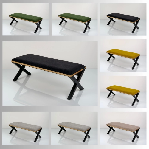 Ławka Tapicerowana Industrialna Kolory Rozmiary  LGM-486 Rozmiary od 45 cm do 200 cm