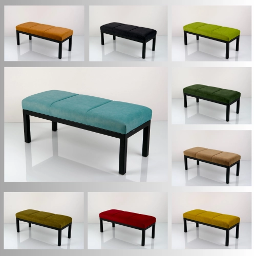 Ławka Tapicerowana Industrialna Tkanina HOLD ME 14  LGM-498 Rozmiary od 45 cm do 200 cm