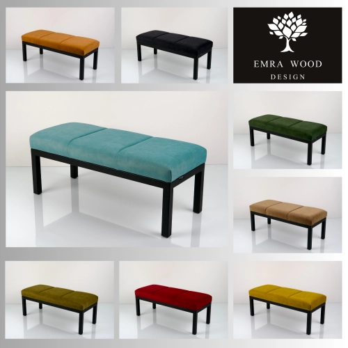 Ławka Tapicerowana Industrialna Tkanina HOLD ME 14  LGM-498 Rozmiary od 45 cm do 200 cm