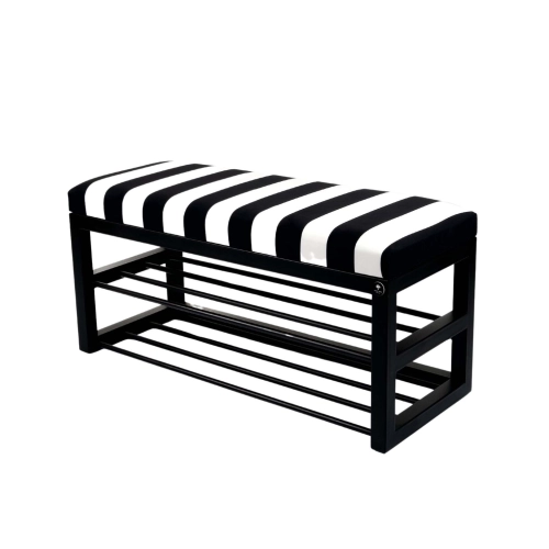 Ławka Pufa Tapicerowana Siedzisko Gładkie Pasy Classic 01 Soft LGM-5 Rozmiary od 50 cm do 200 cm