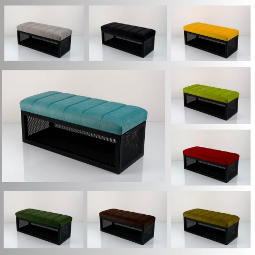 Ławka Tapicerowana Industrialna Tkanina HOLD ME 31 LGM-502 Rozmiary od 45 cm do 200 cm