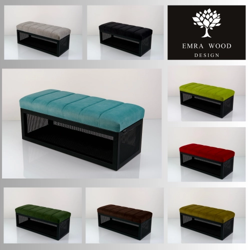 Ławka Tapicerowana Industrialna Tkanina HOLD ME 31 LGM-502 Rozmiary od 45 cm do 200 cm