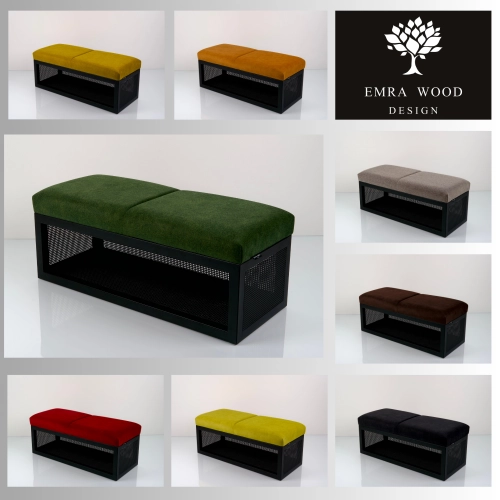 Ławka Tapicerowana Industrialna Tkanina HOLD ME 12 LGM-503 Rozmiary od 45 cm do 200 cm