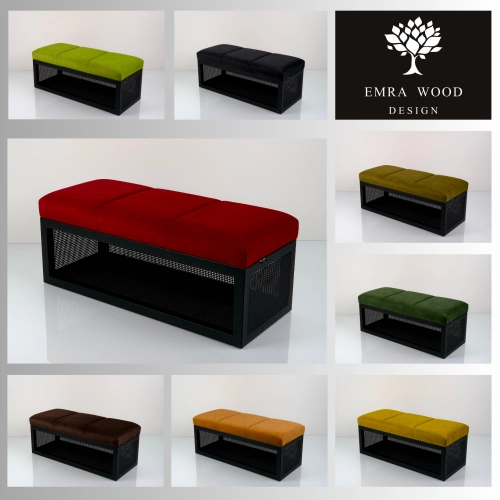 Ławka Tapicerowana Industrialna Tkanina LIKE ME  LGM-506 Rozmiary od 45 cm do 200 cm