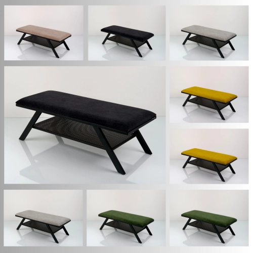 Ławka Tapicerowana Industrialna Kolory Rozmiary  LGM-510 Rozmiary od 45 cm do 200 cm