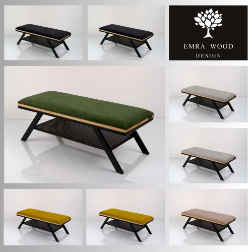 Ławka Tapicerowana Industrialna Kolory Rozmiary  LGM-511 Rozmiary od 45 cm do 200 cm