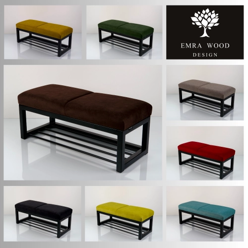 Ławka Tapicerowana Industrialna Tkanina  LGM-513 Rozmiary od 45 cm do 200 cm