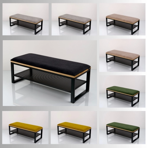 Ławka Tapicerowana Industrialna Kolory Rozmiary  LGM-520 Rozmiary od 45 cm do 200 cm