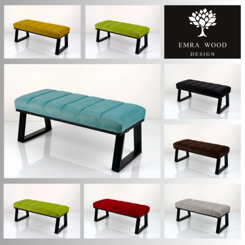 Ławka Tapicerowana Industrialna Tkanina STRONG 14  LGM-529 Rozmiary od 45 cm do 200 cm