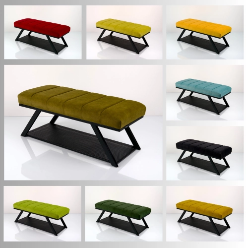 Ławka Tapicerowana Industrialna Kolory Rozmiary  LGM-541 Rozmiary od 45 cm do 200 cm