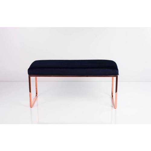 Ławka Pufa Tapicerowana Granatowy Stal LGM-8 Rozmiary od 50 cm do 200 cm