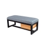 Ławka Pufa Tapicerowana Siedzisko Gładkie EVO 33 Stal LGMS-1 Rozmiary od 50 cm do 200 cm