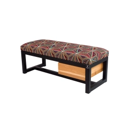 Ławka Pufa Tapicerowana Siedzisko Gładkie Malawi Stal LGMS-1 Rozmiary od 50 cm do 200 cm