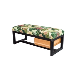 Ławka Pufa Tapicerowana Siedzisko Gładkie Tropic 01 Stal LGMS-1 Rozmiary od 50 cm do 200 cm