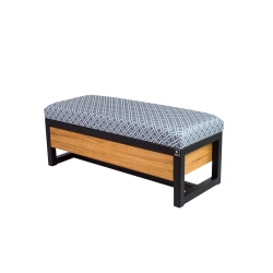 Ławka Pufa Tapicerowana Siedzisko Gładkie EVO 33 Stal LGMS-12 Rozmiary od 50 cm do 200 cm