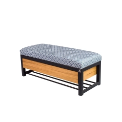 Ławka Pufa Tapicerowana Siedzisko Gładkie EVO 33 Stal LGMS-14 Rozmiary od 50 cm do 200 cm