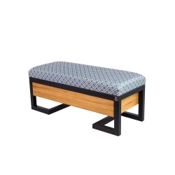 Ławka Pufa Tapicerowana Siedzisko Gładkie EVO 33 Stal LGMS-15 Rozmiary od 50 cm do 200 cm