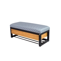 Ławka Pufa Tapicerowana Siedzisko Gładkie EVO 33 Stal LGMS-16 Rozmiary od 50 cm do 200 cm