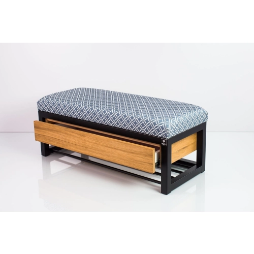 Ławka Pufa Tapicerowana Siedzisko Gładkie EVO 33 Stal LGMS-16 Rozmiary od 50 cm do 200 cm