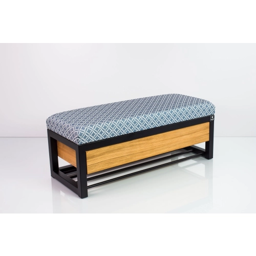 Ławka Pufa Tapicerowana Siedzisko Gładkie EVO 33 Stal LGMS-16 Rozmiary od 50 cm do 200 cm