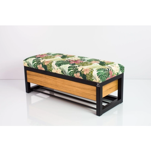 Ławka Pufa Tapicerowana Siedzisko Gładkie Tropic 01 Stal LGMS-16 Rozmiary od 50 cm do 200 cm