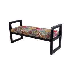 Ławka Pufa Tapicerowana Siedzisko Gładkie Hexagony Mandala Stal LGMS-2 Rozmiary od 50 cm do 200 cm