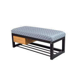 Ławka Pufa Tapicerowana Siedzisko Gładkie EVO 33 Stal LGMS-4 Rozmiary od 50 cm do 200 cm