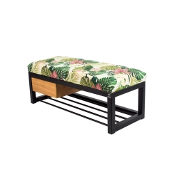 Ławka Pufa Tapicerowana Siedzisko Gładkie Tropic 01 Stal LGMS-4 Rozmiary od 50 cm do 200 cm