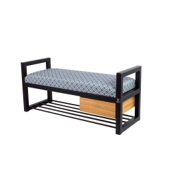 Ławka Pufa Tapicerowana Siedzisko Gładkie EVO 33 Stal LGMS-5 Rozmiary od 50 cm do 200 cm