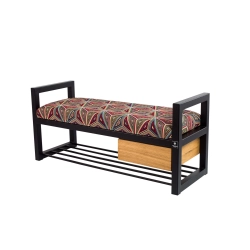 Ławka Pufa Tapicerowana Siedzisko Gładkie Malawi Stal LGMS-5 Rozmiary od 50 cm do 200 cm