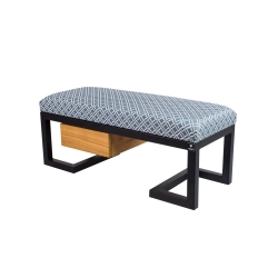 Ławka Pufa Tapicerowana Siedzisko Gładkie EVO 33 Stal LGMS-6 Rozmiary od 50 cm do 200 cm