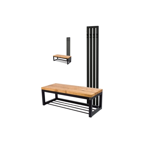 Ławka Industrialna z wieszakiem