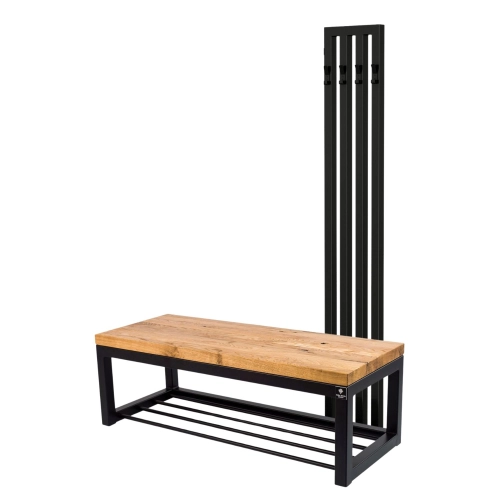 Ławka Industrialna z wieszakiem