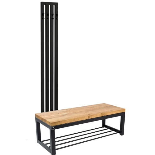 Ławka Industrialna z wieszakiem