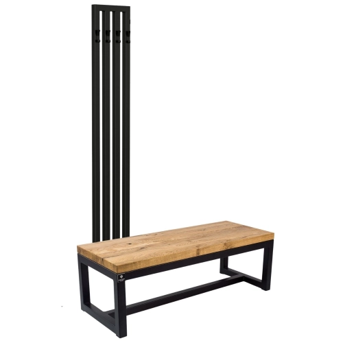 Ławka Industrialna z wieszakiem